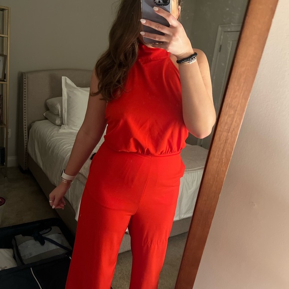 Lulus Pants - Lulus High Neck Jumpsuit - Moment For Life